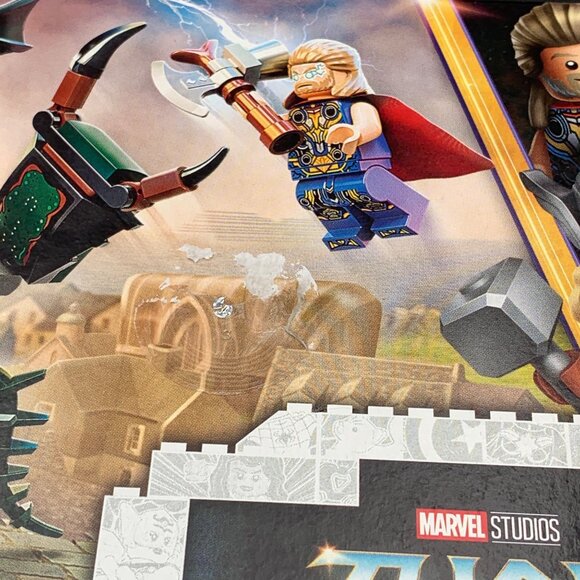 Lego 76207 Thor Love & Thunder Attack On New Asgard 159 Pieces Set Box Damage - Picture 3 of 7